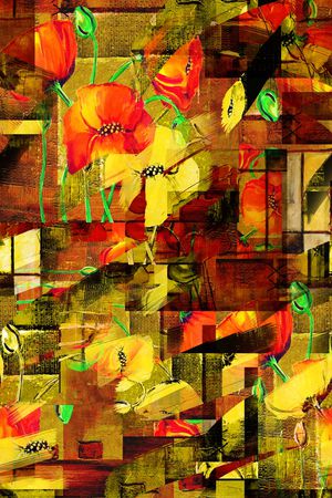 手绘印花华亿平台图片