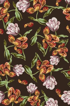 花卉印花华亿平台图片