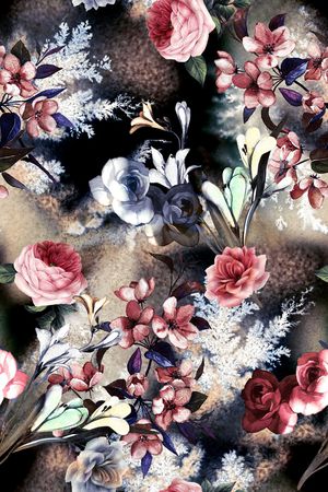 手绘印花华亿平台图片