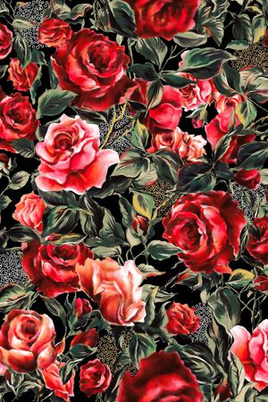 玫瑰印花华亿平台图片