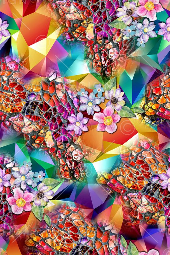 抽象印花华亿平台图片