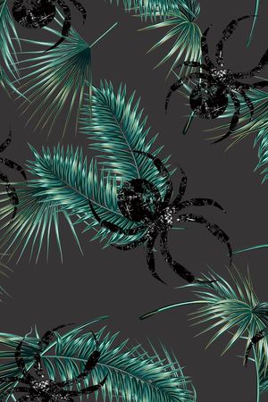 棕榈叶印花华亿平台图片