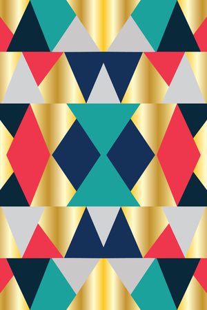 不规则几何印花华亿平台图片