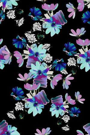 花卉印花华亿平台图片