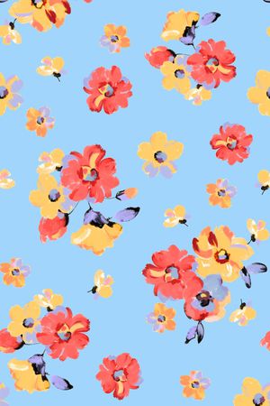 花朵印花华亿平台图片