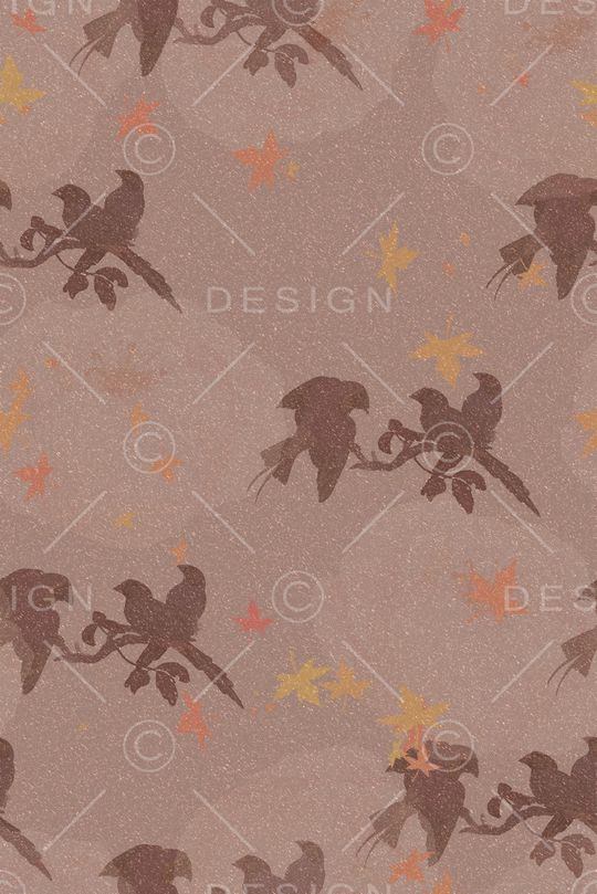 花鸟印花华亿平台图片