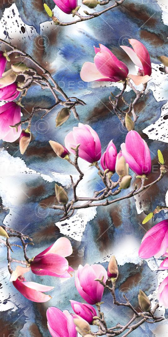 水彩底纹印花华亿平台图片