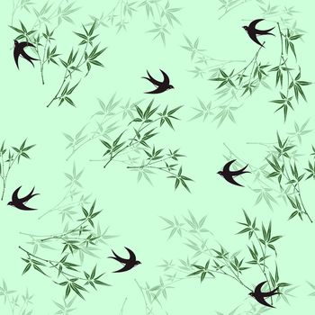 779502-燕子竹子——绿色