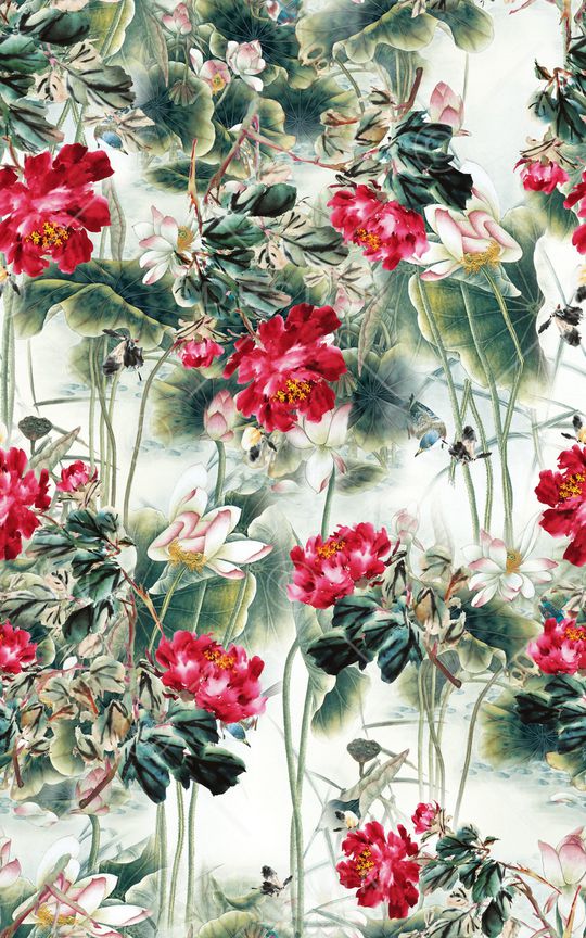 中国风印花华亿平台图片