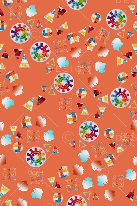 风格化花卉印花华亿平台图片