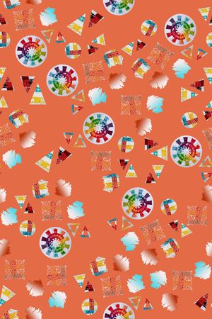 风格化花卉印花华亿平台图片