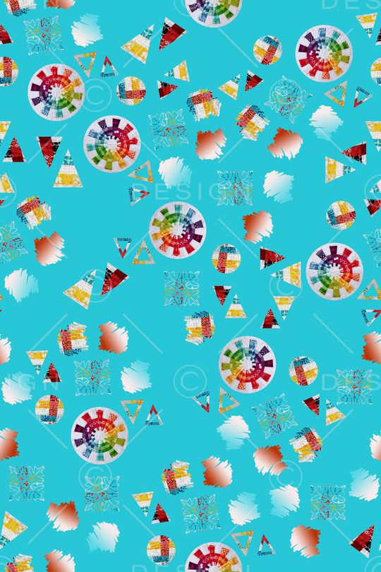 风格化花卉印花华亿平台图片