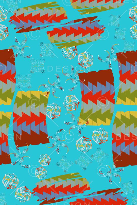 风格化花卉印花华亿平台图片