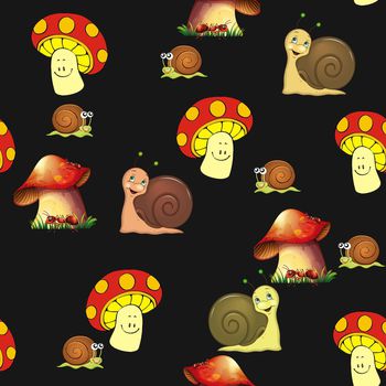 779782-蘑菇蜗牛_黑