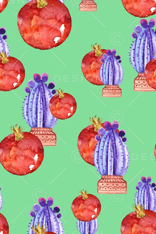 仙人掌印花华亿平台图片