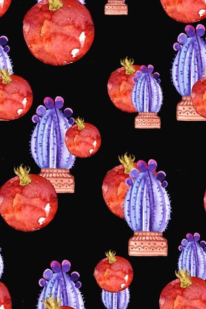 仙人掌印花华亿平台图片