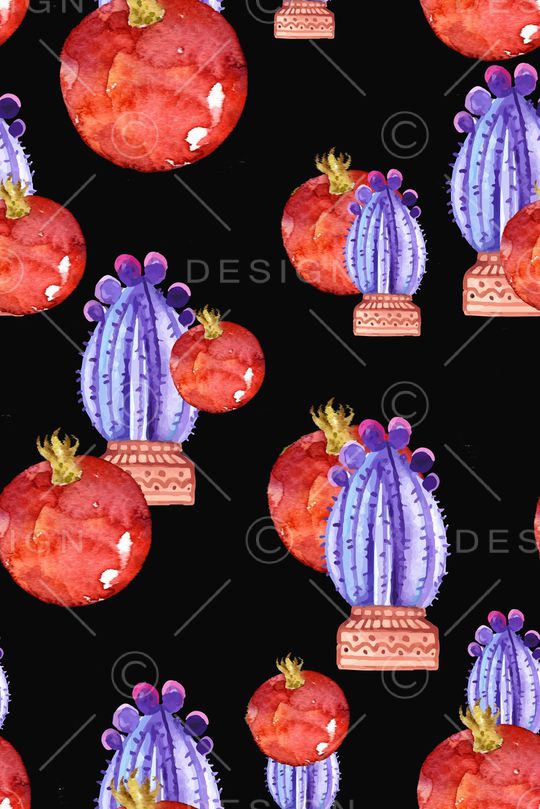 仙人掌印花华亿平台图片