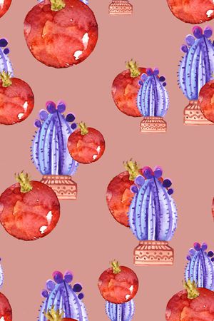 仙人掌印花华亿平台图片