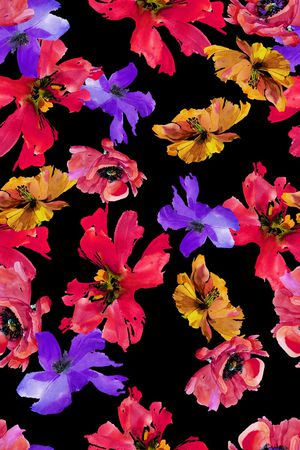 手绘印花华亿平台图片