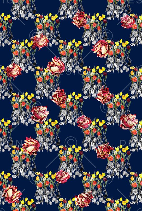 郁金香印花华亿平台图片