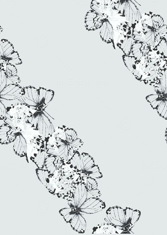 蝴蝶印花华亿平台图片