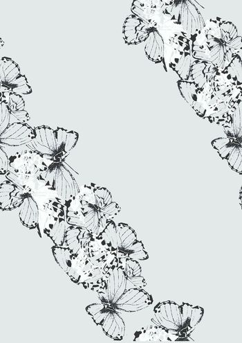 蝴蝶印花华亿平台图片