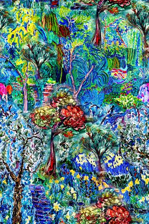 抽象印花华亿平台图片