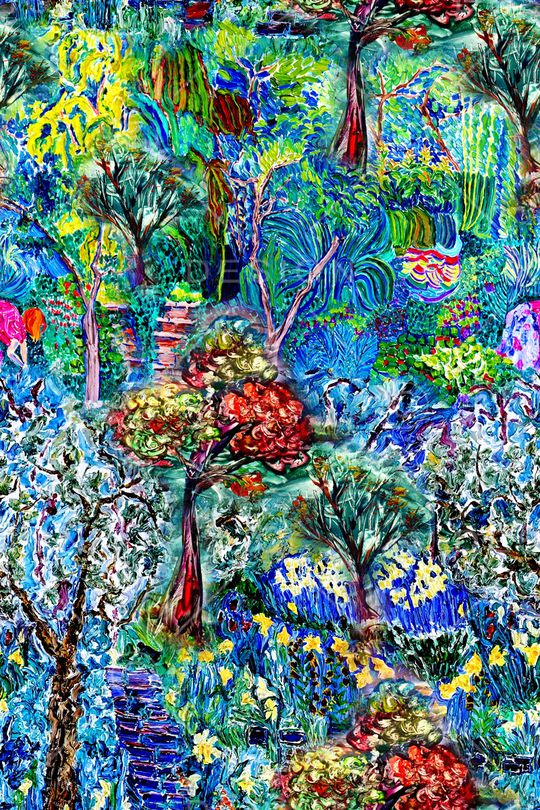 抽象印花华亿平台图片