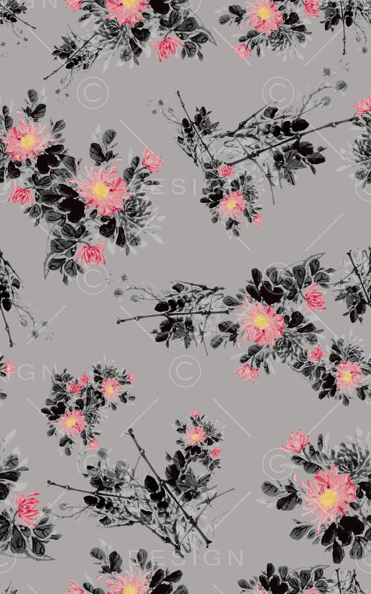 花卉花朵印花华亿平台图片