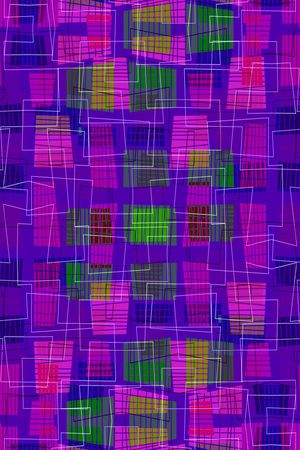 不规则几何印花华亿平台图片