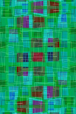 不规则几何印花华亿平台图片