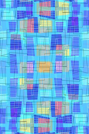 不规则几何印花华亿平台图片