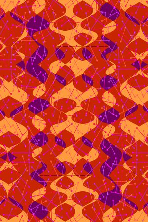 不规则几何印花华亿平台图片