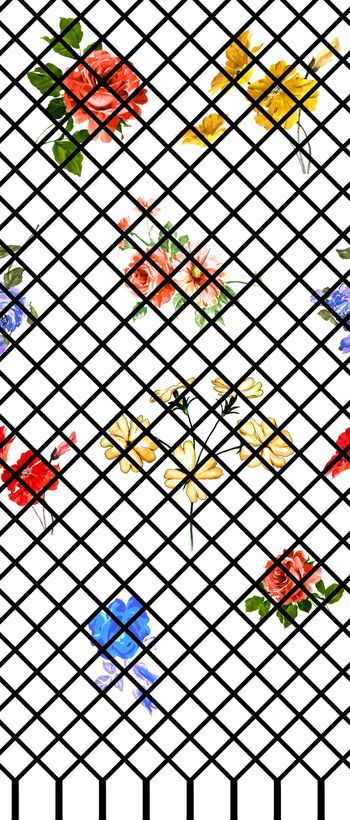 小方块印花华亿平台图片