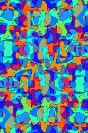 不规则几何印花华亿平台图片