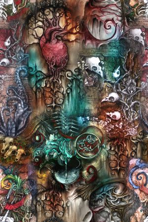 抽象印花华亿平台图片