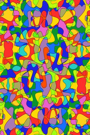 不规则几何印花华亿平台图片