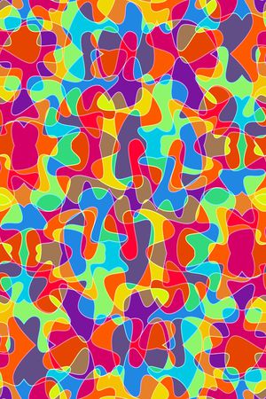 不规则几何印花华亿平台图片