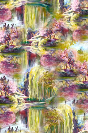 乱花印花华亿平台图片