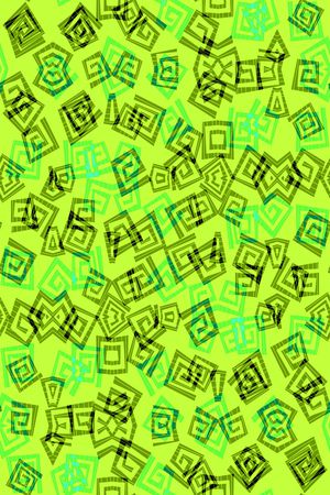 不规则几何印花华亿平台图片