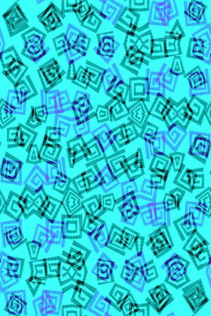 不规则几何印花华亿平台图片