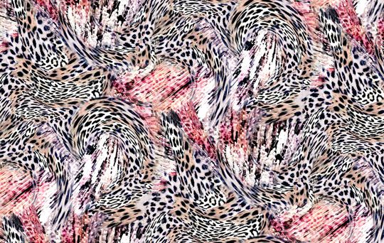 豹纹印花华亿平台图片