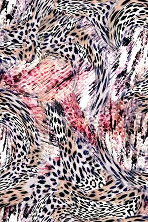 豹纹印花华亿平台图片