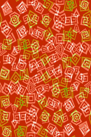 不规则几何印花华亿平台图片