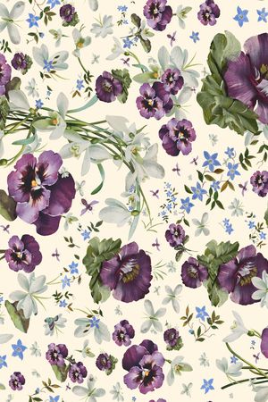 水仙花印花华亿平台图片