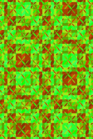 几何格子印花华亿平台图片