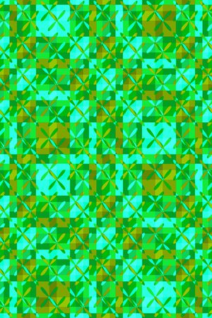 几何格子印花华亿平台图片