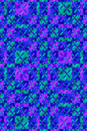 几何格子印花华亿平台图片