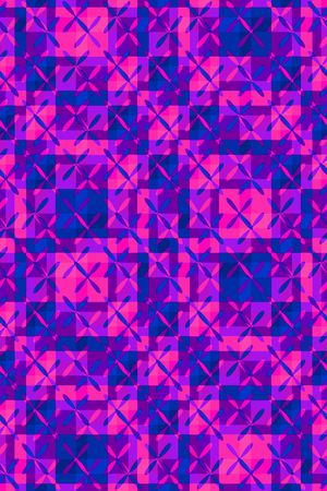 几何格子印花华亿平台图片