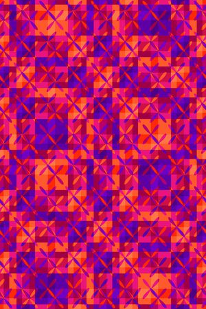 几何格子印花华亿平台图片